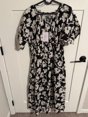 NWT 1X Polagram Midi Dress